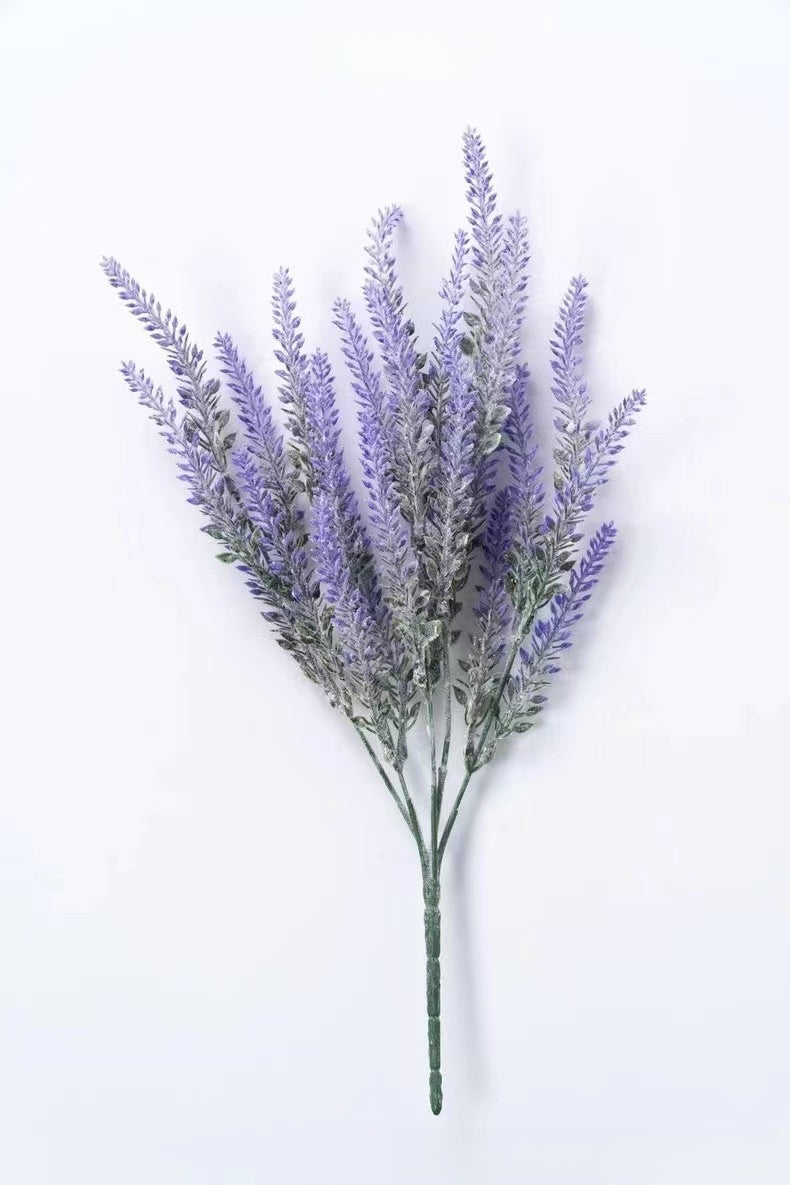 Flocking Lavender Artificial Flowers