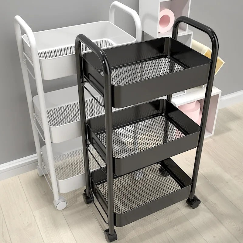 Floor cart storage rack