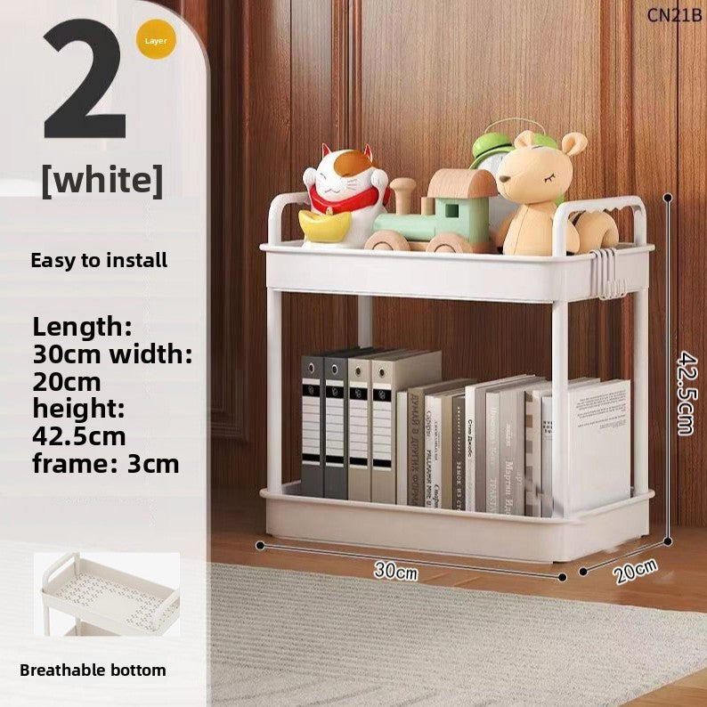 Floor cart storage rack