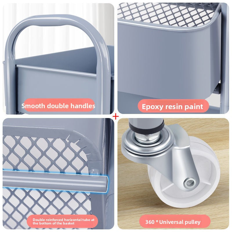 Floor cart storage rack
