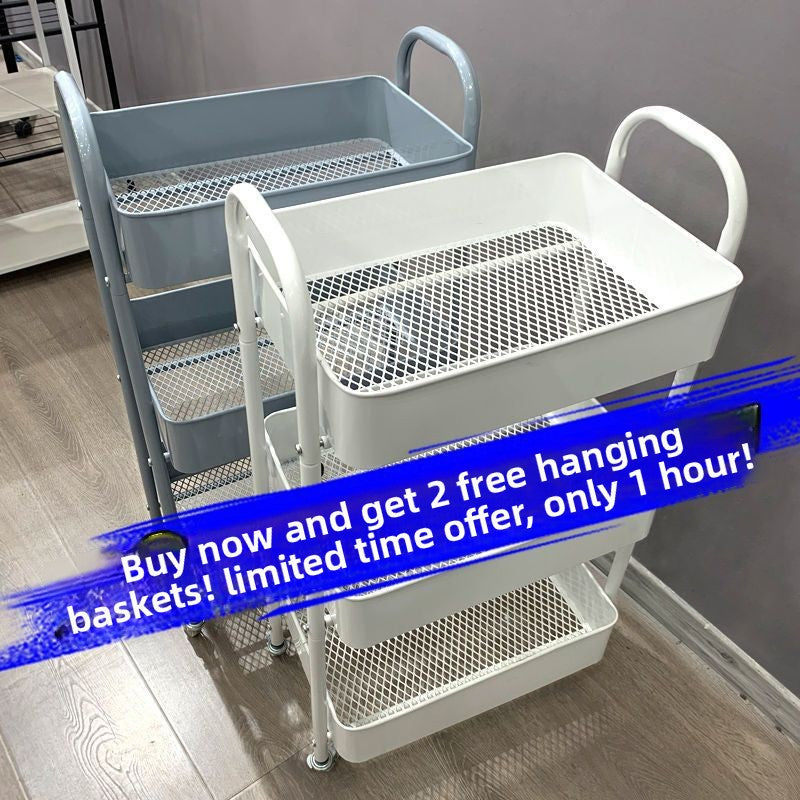 Floor cart storage rack