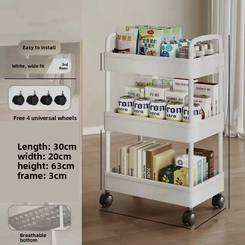 Floor cart storage rack