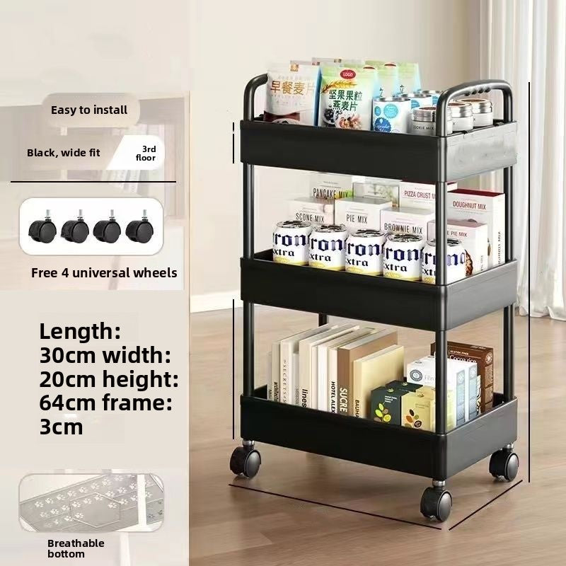 Floor cart storage rack