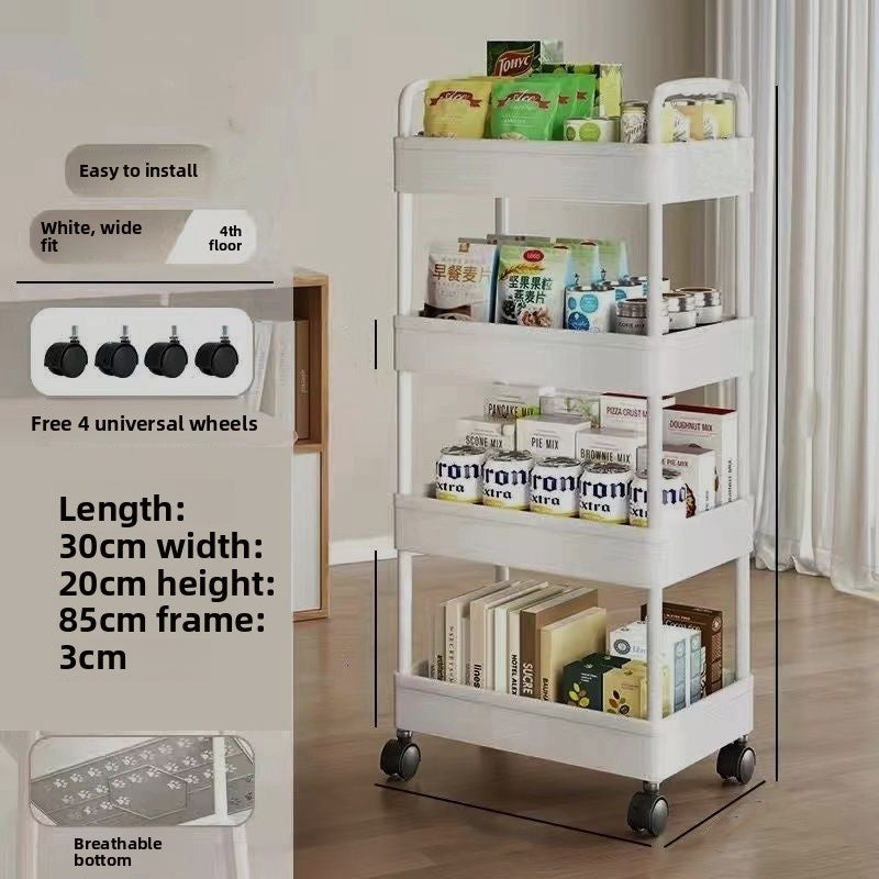 Floor cart storage rack