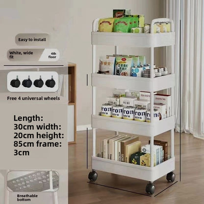 Floor cart storage rack