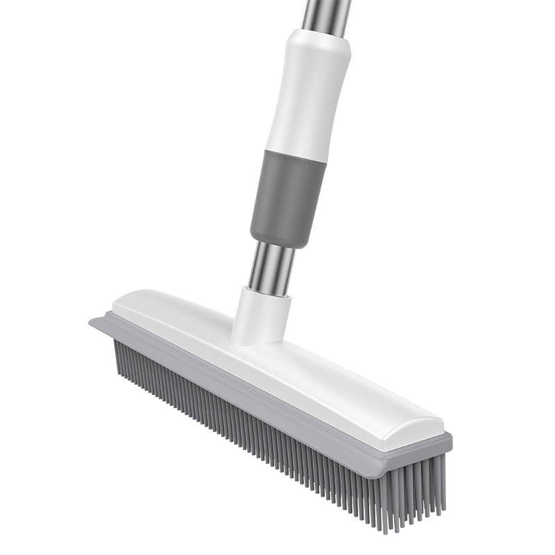 Floor cleaning squeegee with long handle