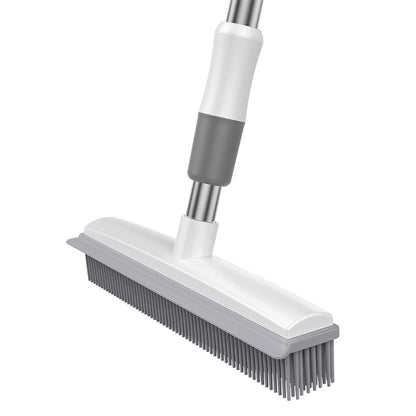 Floor cleaning squeegee with long handle