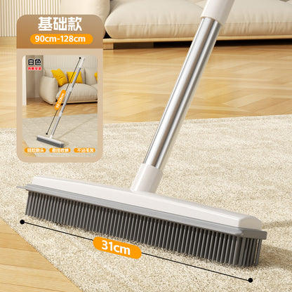 Floor cleaning squeegee with long handle