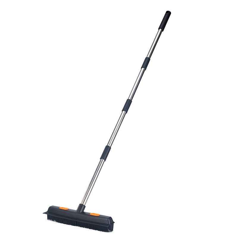 Floor cleaning squeegee with long handle