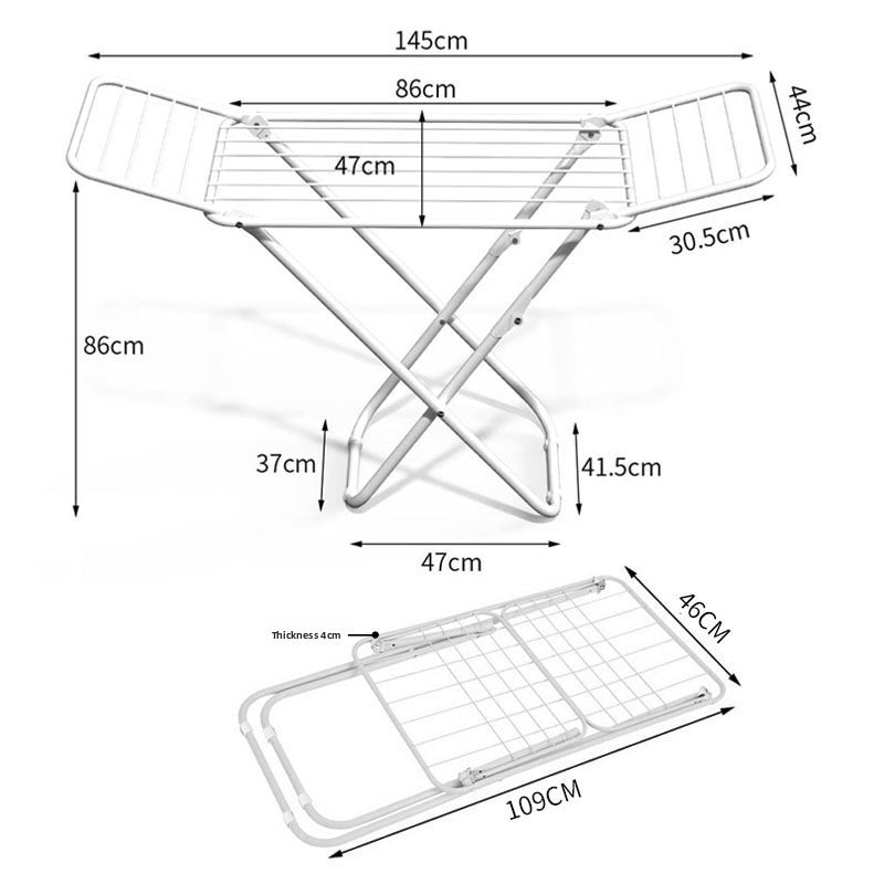 Floor drying rack