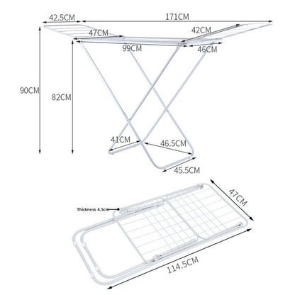 Floor drying rack