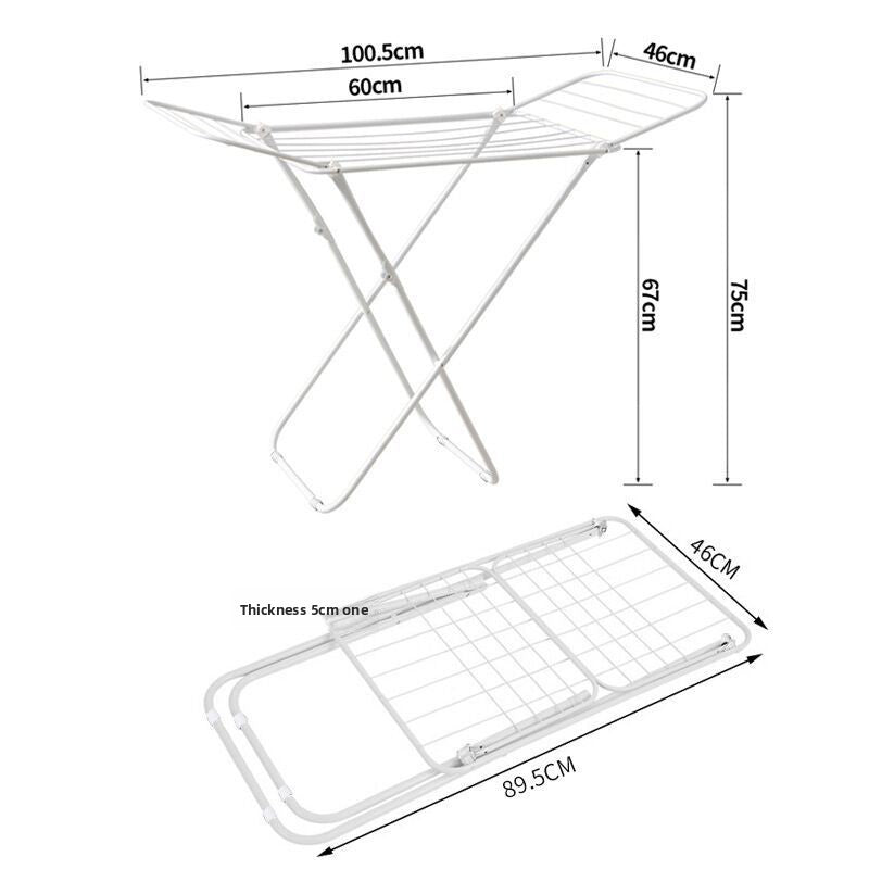 Floor drying rack