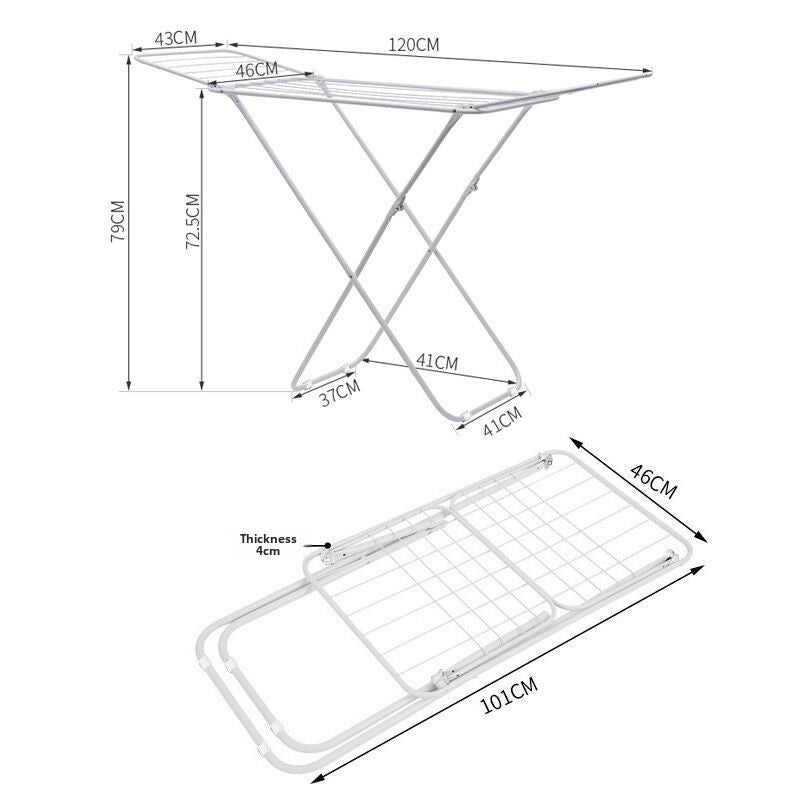 Floor drying rack