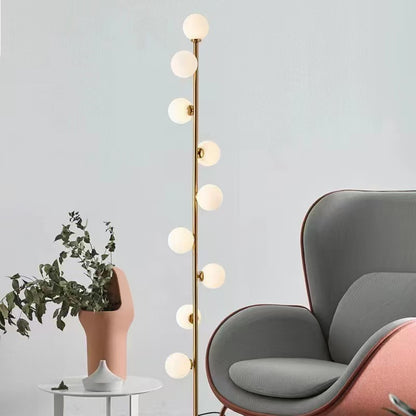 Floor Lamp with Spherical Shade