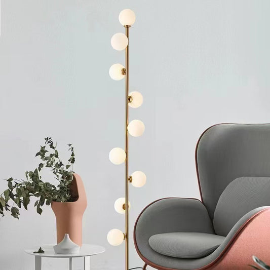 Floor Lamp with Spherical Shade
