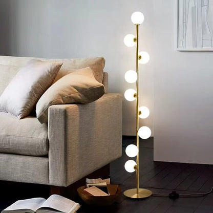 Floor Lamp with Spherical Shade