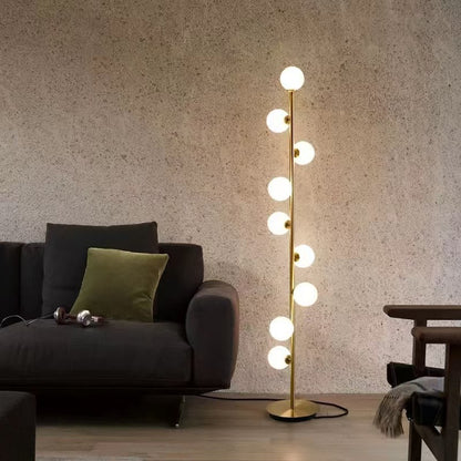 Floor Lamp with Spherical Shade