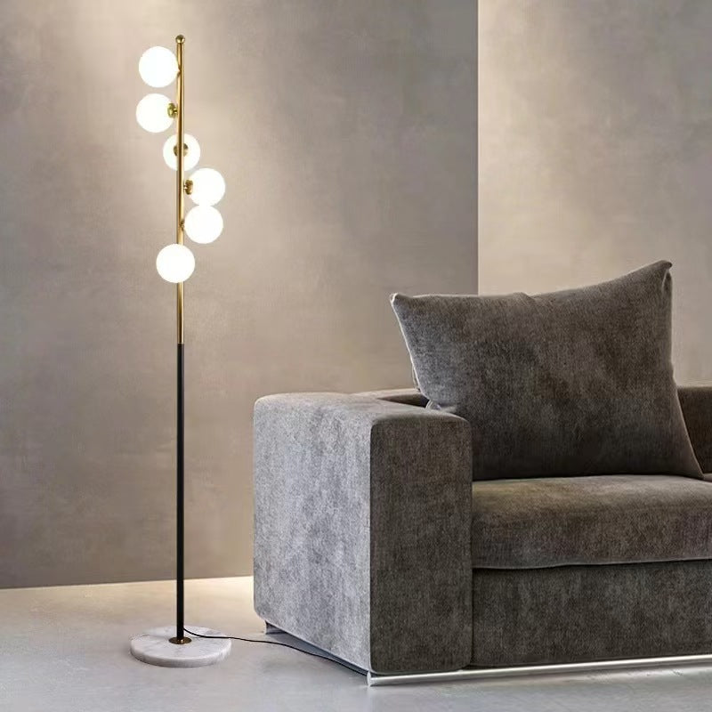 Floor Lamp with Spherical Shade