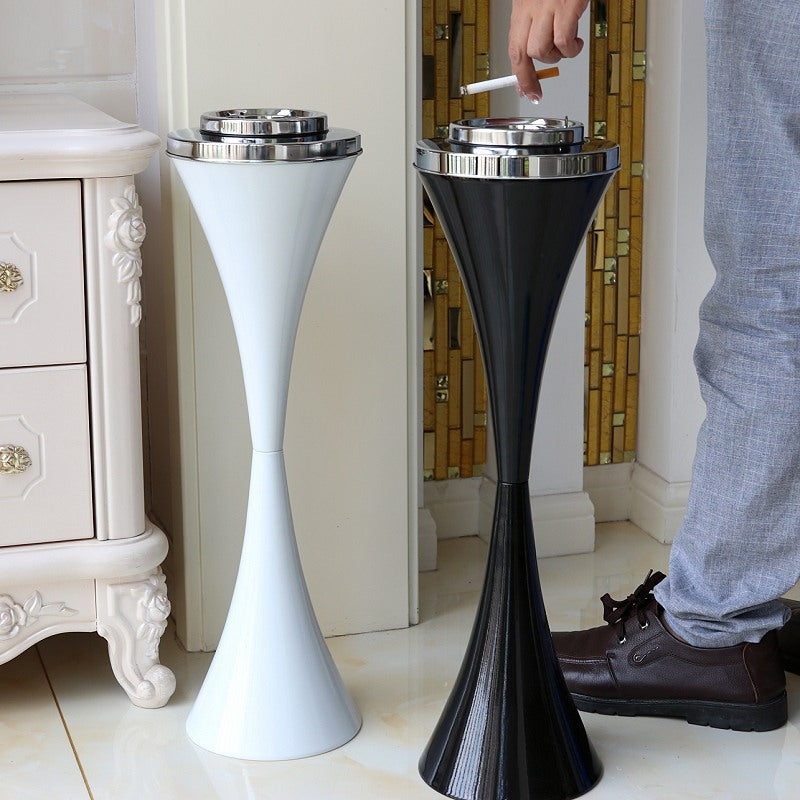 Floor Standing Ashtray with Removable Small Ashtray for Home Office