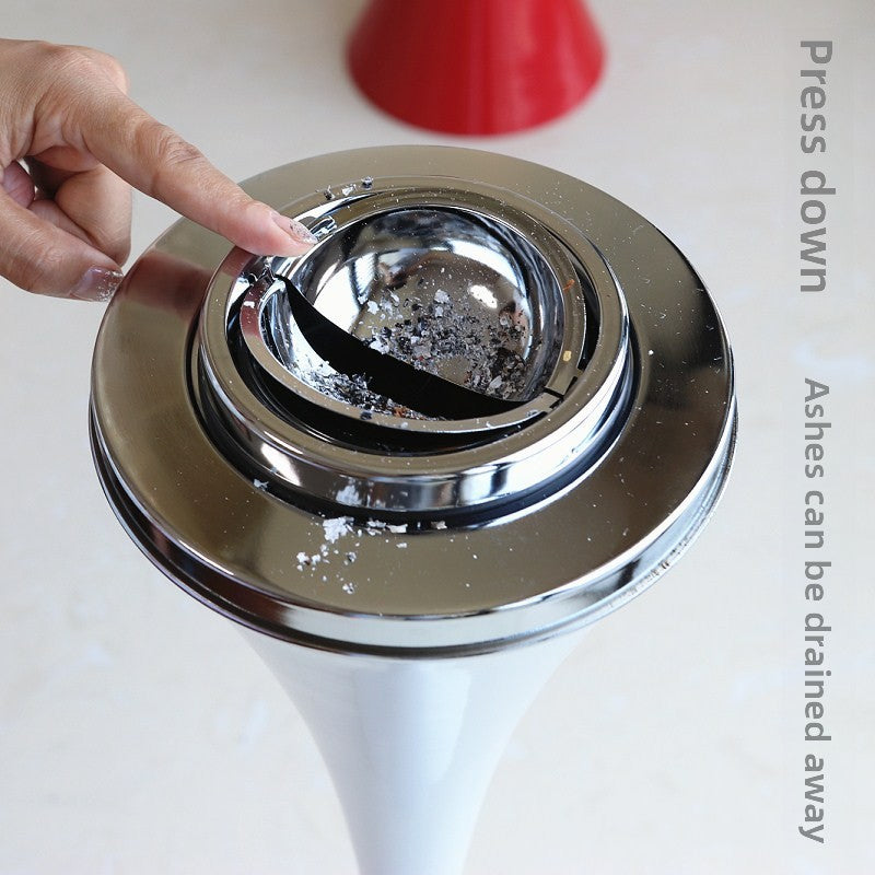 Floor Standing Ashtray with Removable Small Ashtray for Home Office