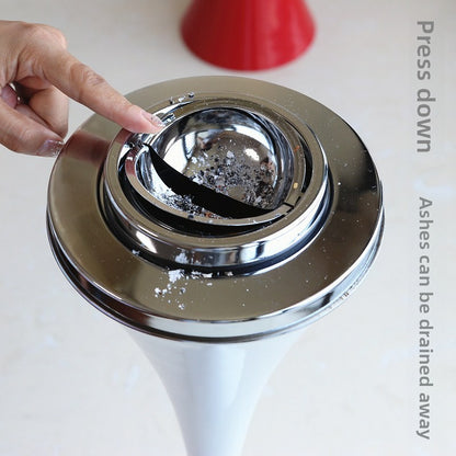 Floor Standing Ashtray with Removable Small Ashtray for Home Office