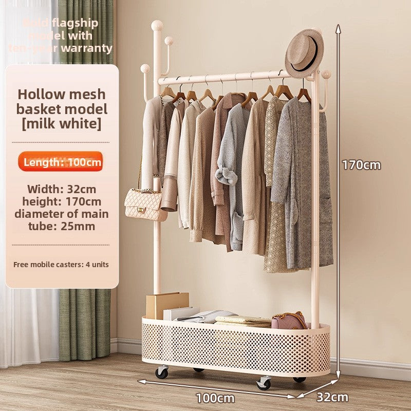 Floor-standing clothes rack