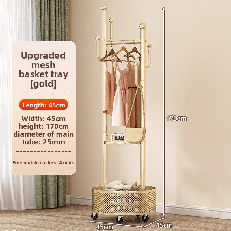 Floor-standing clothes rack