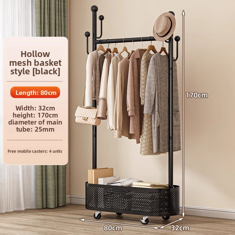 Floor-standing clothes rack