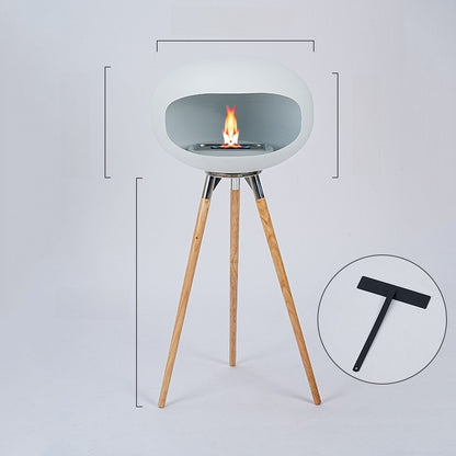Floor-standing fireplace