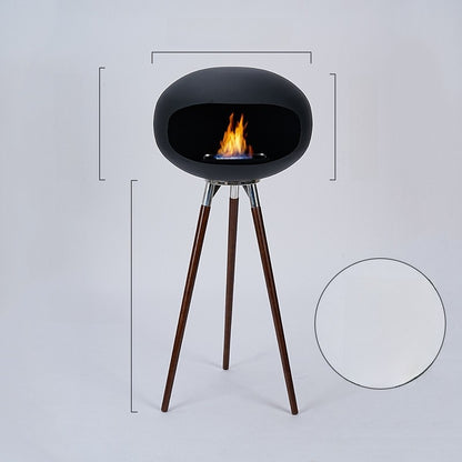 Floor-standing fireplace