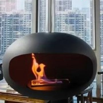 Floor-standing fireplace