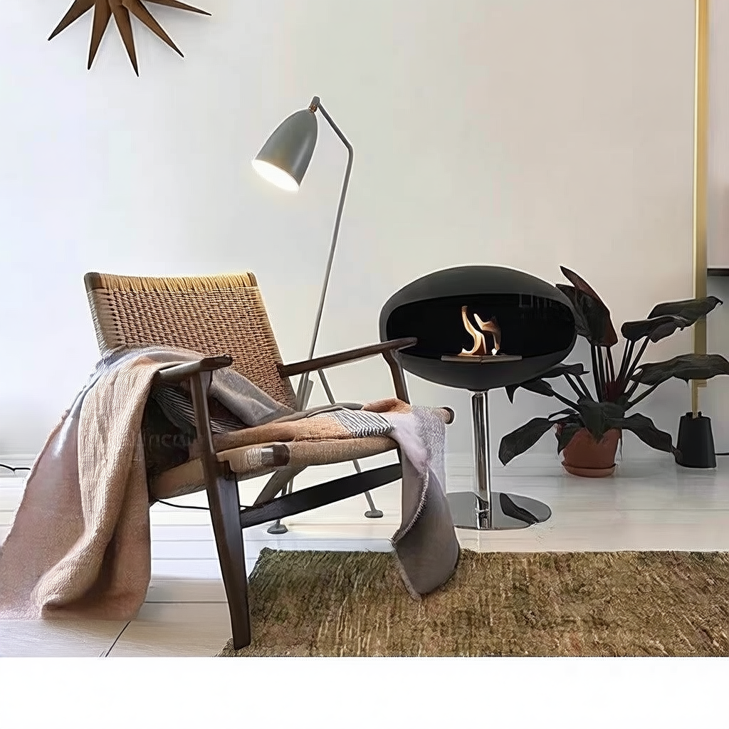 Floor-standing fireplace