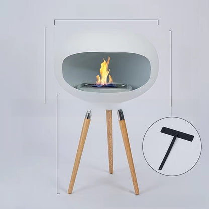 Floor-standing fireplace