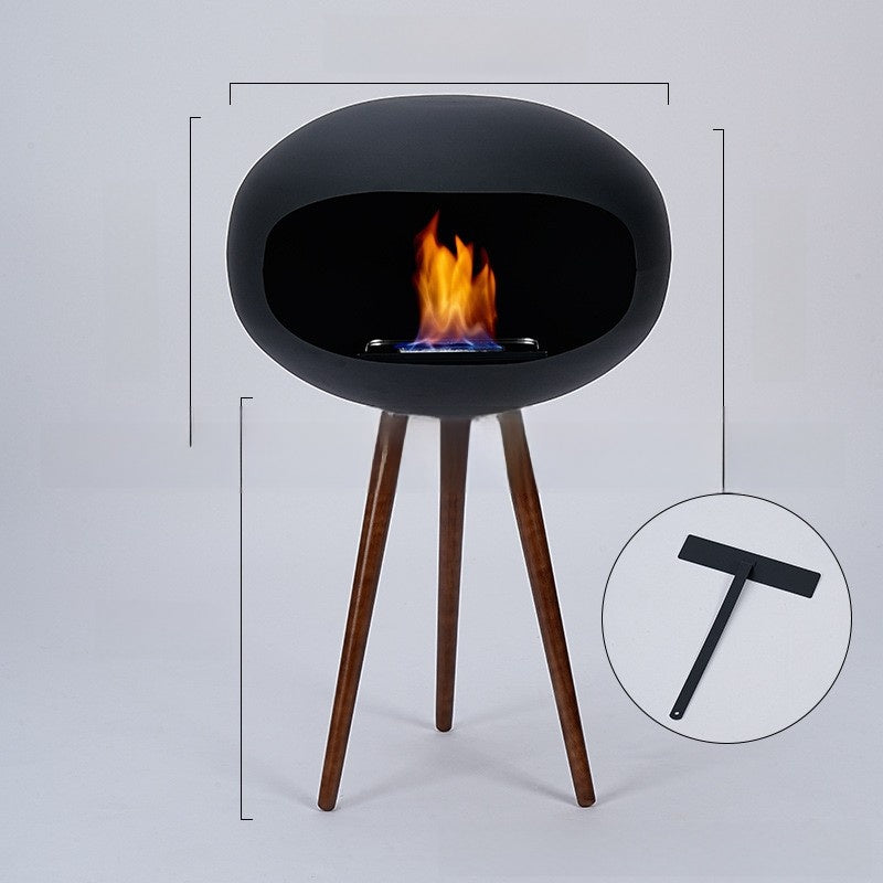 Floor-standing fireplace