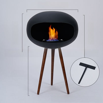 Floor-standing fireplace