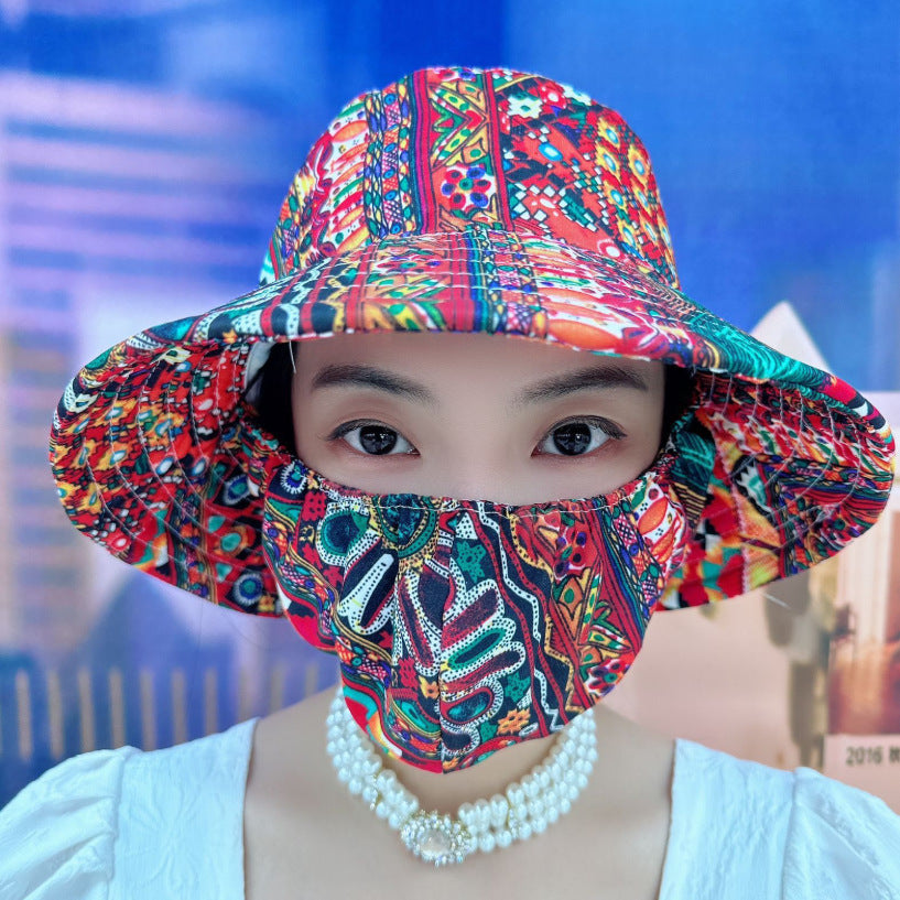 Floral Adjustable Foldable Sun Hat