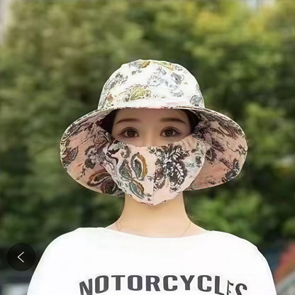 Floral Adjustable Foldable Sun Hat
