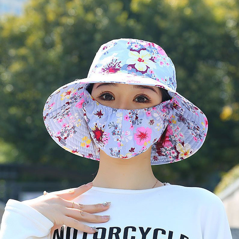 Floral Adjustable Foldable Sun Hat