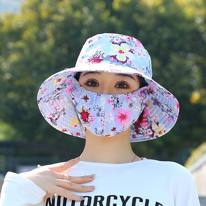 Floral Adjustable Foldable Sun Hat