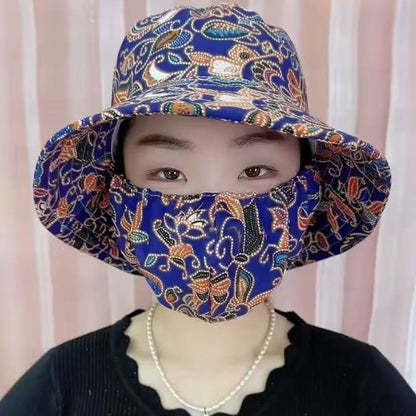 Floral Adjustable Foldable Sun Hat