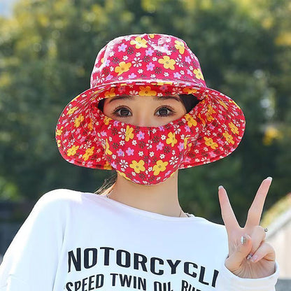 Floral Adjustable Foldable Sun Hat