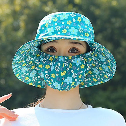 Floral Adjustable Foldable Sun Hat