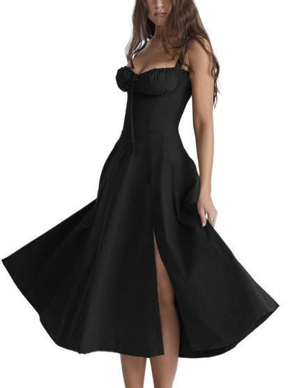 Floral Back Strap Maxi Dress