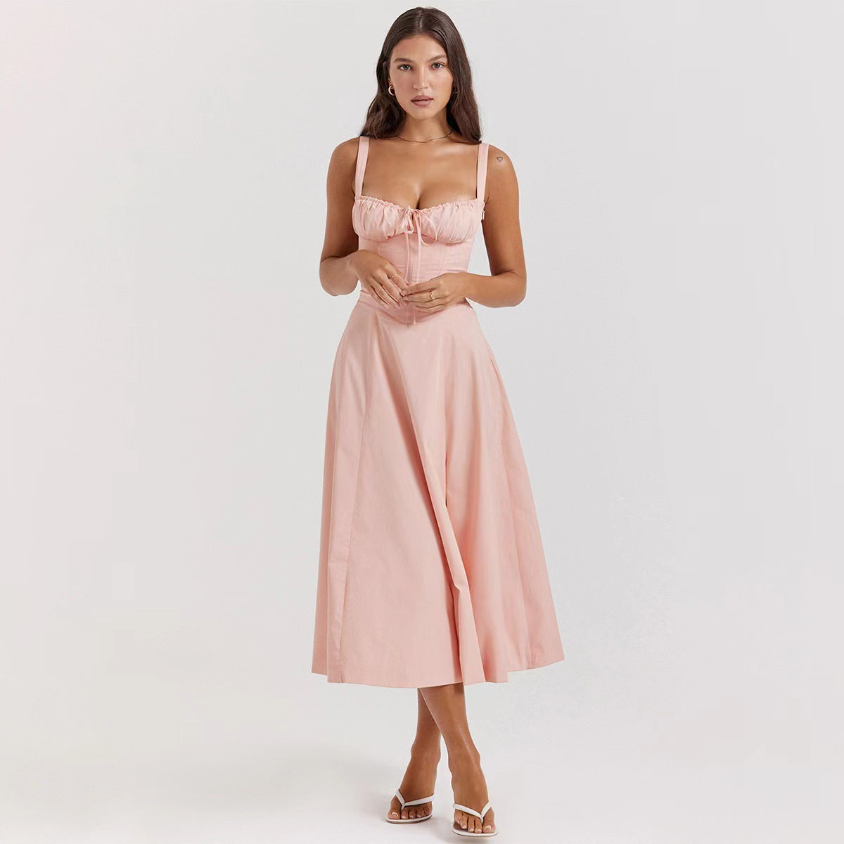 Floral Back Strap Maxi Dress