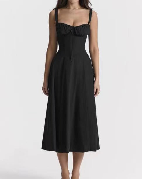 Floral Back Strap Maxi Dress
