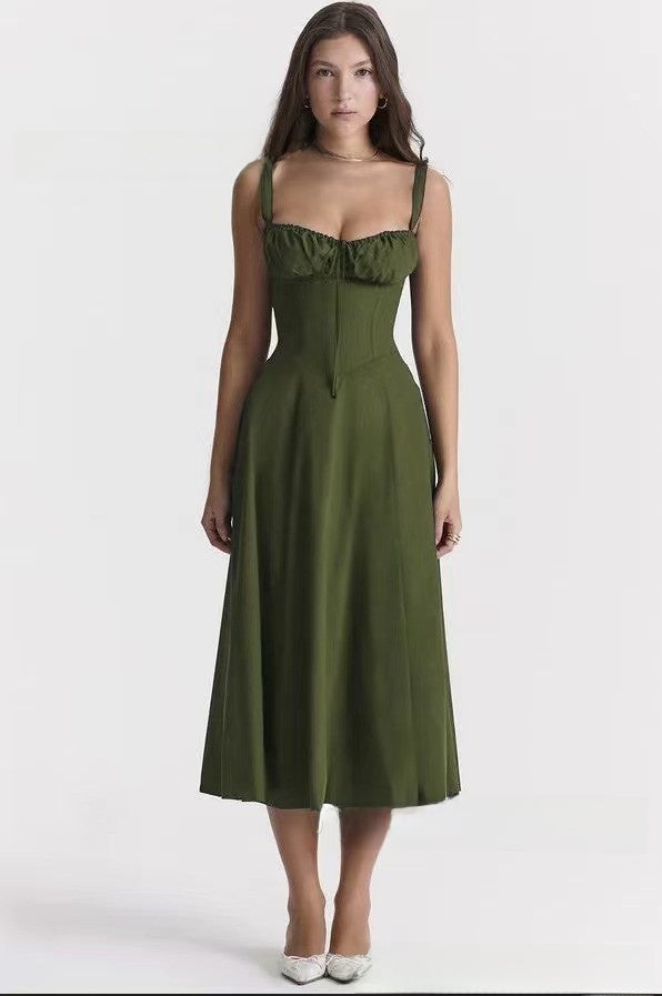 Floral Back Strap Maxi Dress