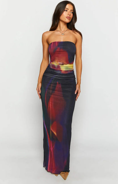 Floral Backless Summer Dress
