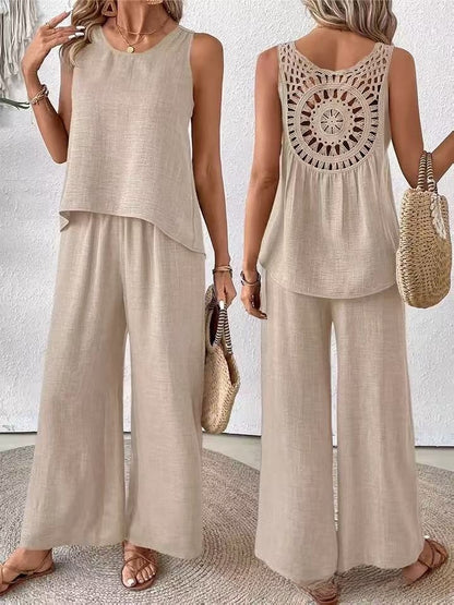 Floral Backless Two-Piece