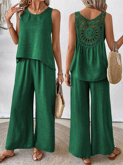 Floral Backless Two-Piece