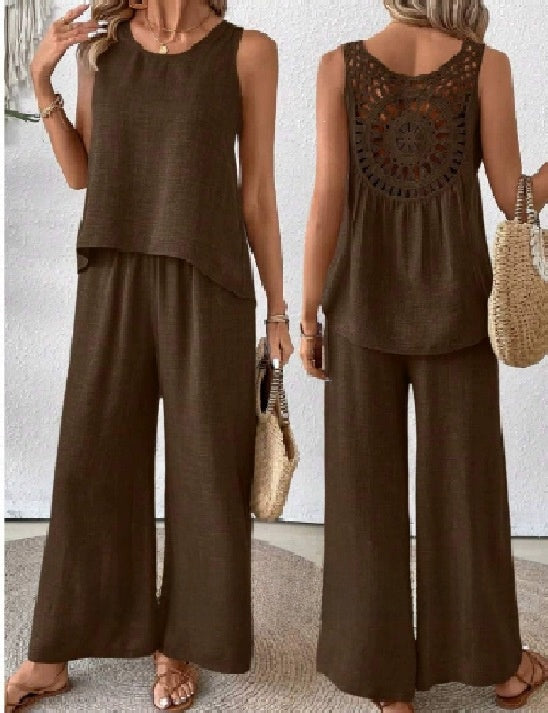 Floral Backless Two-Piece